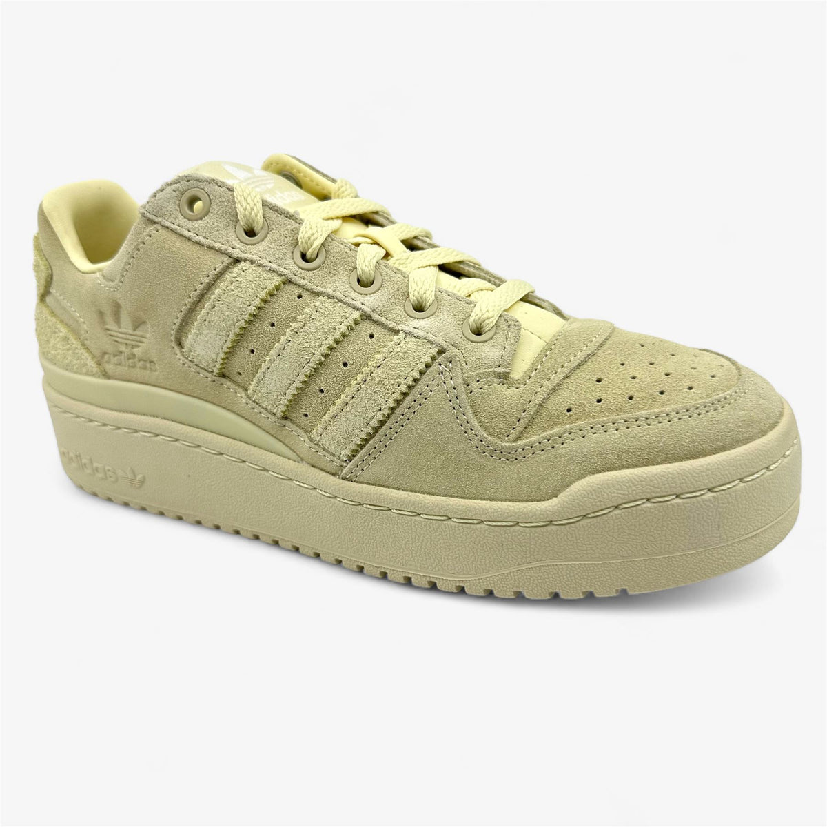Adidas Forum Bold Stripes Yellow Beige Cream Womens Athletic Sneaker –  Nifty Kicks