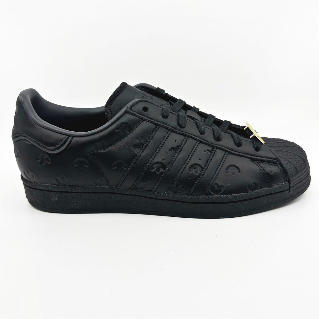 adidas Superstar Monochromatic Black Men's Shoes, Size: 10.5 adidas Superstar Monochromatic Black Men's Shoes, Size: 10.5